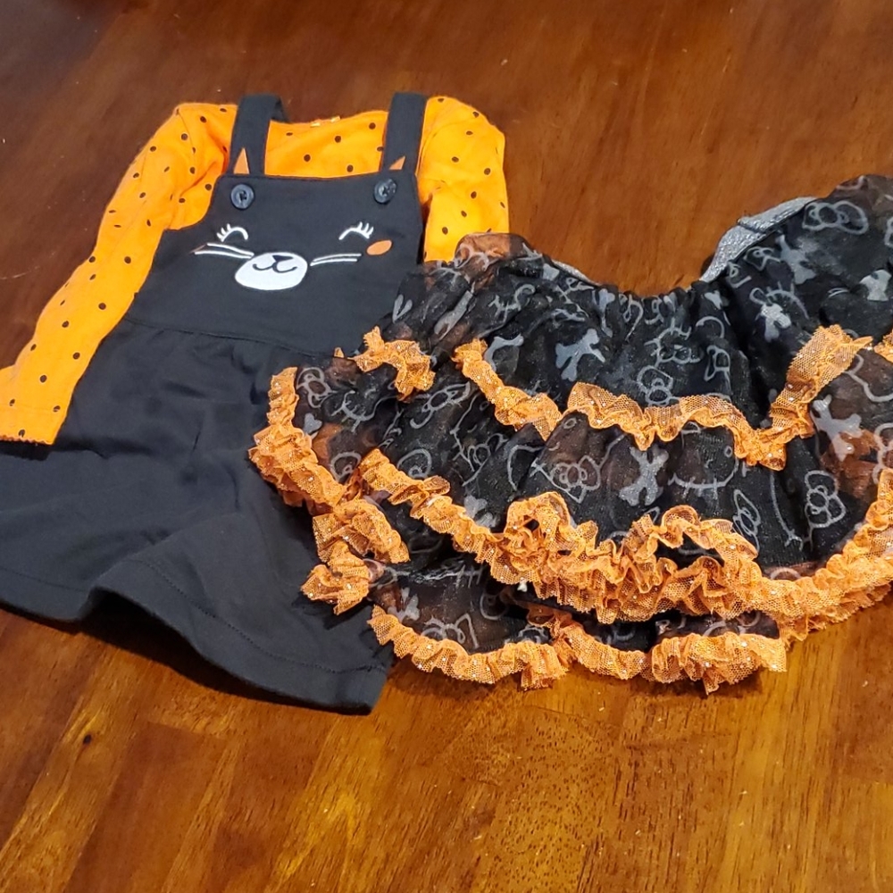 🎃 Carter's Halloween 2 piece Outfit w/ Bonus Tutu